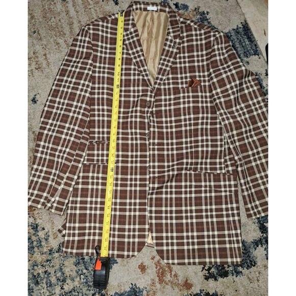 EJ Samuel Mint Plaid Pants PL83